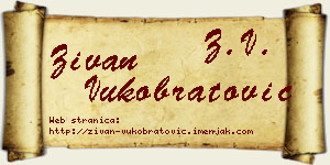 Živan Vukobratović vizit kartica